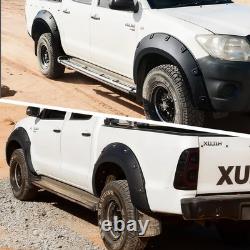 Kit d'Arches de Roues Large pour Toyota Hilux Vigo 2005-2014 Double Cabine Noir Mat