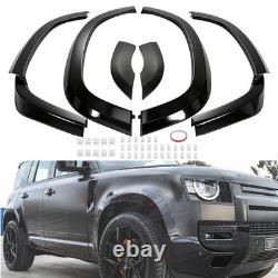 Kit d'aile de roue pour Land Rover Defender 110 L663 20+ Élargisseurs de carrosserie noir brillant