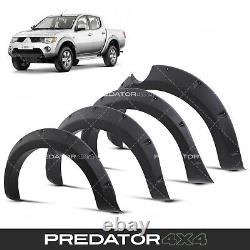 Kit d'élargissement d'aile de roue large avant et arrière pour Mitsubishi L200 Série 4 05-15