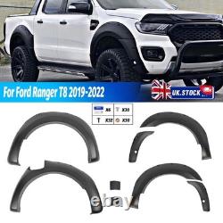 Kit d'élargissement d'ailes noir pour arches de roues larges pour Ford Ranger T8 2019-2022