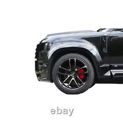 Kit d'élargissement d'arche de roue Land Rover Defender 110 en noir brillant - Kit de garniture d'aile 2020 +