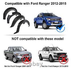 Kit d'élargissement d'arche de roue pour Ford Ranger 2012-2015 T6 MK5 au look boulonné