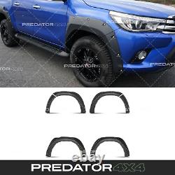 Kit d'élargisseurs d'ailes de carrosserie large en noir mat pour Toyota Hilux Mk9 2021+