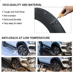 Kit d'élargisseurs d'ailes de carrosserie large noir pour Ford Ranger 2019-2022 4 portes