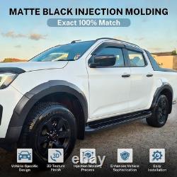 Kit d'élargisseurs d'ailes larges pour arches de roues noir mat pour Isuzu D-Max 2024-2026 Pickup