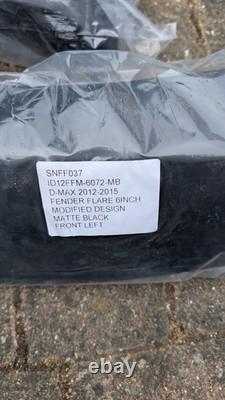 Kit d'élargisseurs d'ailes noirs mats larges de 60 mm pour Isuzu D-Max 2012-2015