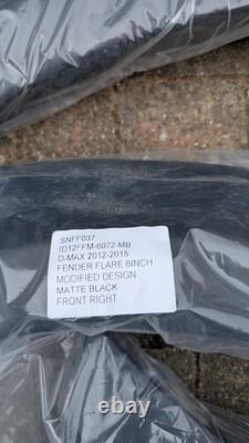 Kit d'élargisseurs d'ailes noirs mats larges de 60 mm pour Isuzu D-Max 2012-2015