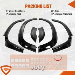 Kit d’élargisseurs d’ailes pour Land Rover Defender 110 L663 20+ noirs brillants large carrosserie