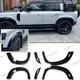 Kit D'&eacute;largisseurs D'ailes Pour Land Rover Defender 110 L663 2020-2024 Noir Brillant Large Carrosserie
