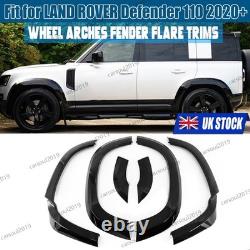 Kit d'élargisseurs d'ailes pour Land Rover Defender 110 L663 2020-2024 noir brillant large carrosserie