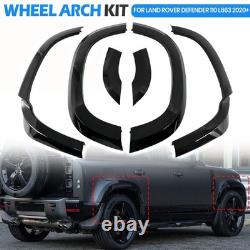 Kit d’extensions d’ailes larges pour Land Rover Defender 110 L663 2020+ noir brillant Royaume-Uni