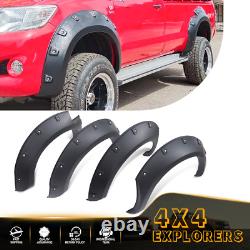 Kit d'extensions d'arceaux de roues larges noir pour Toyota Hilux Vigo 2005-2014 MK7