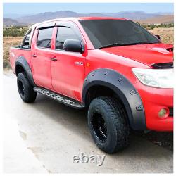 Kit d'extensions d'arceaux de roues larges noir pour Toyota Hilux Vigo 2005-2014 MK7