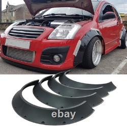 Kit de 4 pièces d'élargisseurs d'ailes flexibles extra larges pour Citroën C2 C3 C4 DS3