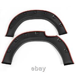 Kit de Carrosserie Élargisseurs d'Aile Mat Noir pour Toyota Hilux Revo 15-19