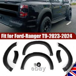 Kit de carrosserie 6 pièces pour Ford Ranger T9 2023-24 élargisseurs d'ailes noires