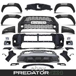 Kit de carrosserie Invincible X Style pare-chocs avant arches larges pour Toyota Hilux Mk9 2021+