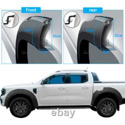 Kit de carrosserie à ailes larges de style Raptor pour Ford Ranger Wildtrak 2023-2025 4 portes