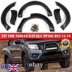 Kit de carrosserie avec élargisseurs d'ailes noirs pour Nissan Navara D23 NP300 2014-2020