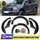 Kit De Carrosserie De 6 Pièces D'élargisseurs D'ailes De Roues Noires Pour Ford Ranger T6 2012-2015