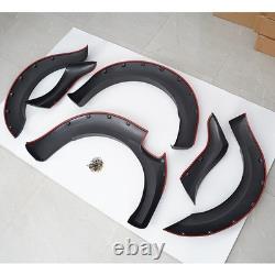 Kit de carrosserie de 6 pièces d'extensions d'ailes larges noires pour Ford Ranger T7 16-18 UK