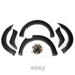 Kit de carrosserie de 6 pièces d'extensions d'ailes larges noires pour Ford Ranger T7 16-18 UK