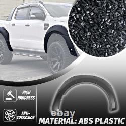 Kit de carrosserie de garde-boue avec élargisseurs d'arches de roue larges 6x en noir pour Ford Ranger T8 2019-2022