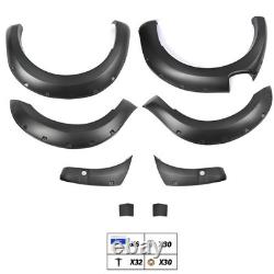 Kit de carrosserie de garde-boue avec élargisseurs d'arches de roue larges 6x en noir pour Ford Ranger T8 2019-2022
