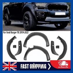 Kit de carrosserie de passages de roue larges 6x, élargisseurs d'ailes noirs pour Ford Ranger T8 2019-2022