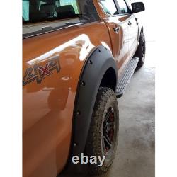 Kit de carrosserie de style avec ailes larges noires pour Ford Ranger T6 2012-2014 Double Cab