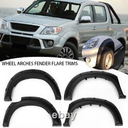 Kit de carrosserie élargisseurs d'ailes noires pour Toyota Hilux Vigo 2005-2014
