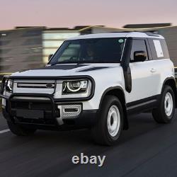 Kit de finition en garniture de passage de roue large en noir brillant pour Defender 90 L663 20+