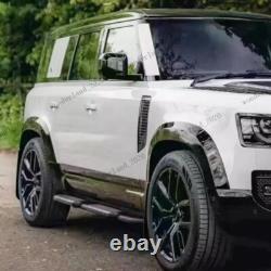 Kit de garniture d'arc de roue large en noir brillant 6 pièces pour Defender 110 L663 2020+