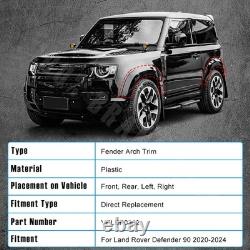 Kit de garniture d'élargissement d'arches de roues larges pour Land Rover Defender 90 L663 2020-23