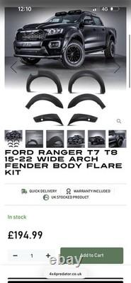 Kit de passages de roue à large arc pour Ford Ranger 2016-2022