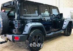 Kit de rehausse de garde-boue à rivets larges et étendus pour Jeep Wrangler III JK 07-18