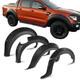 Kit De Style De Carrosserie Avec Larges &eacute;largisseurs D&rsquo;ailes Noirs Pour Ford Ranger T6 2012-2014 Double Cabine