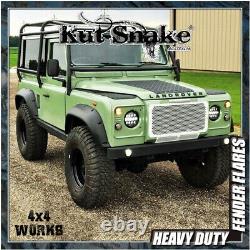 Kut Snake Roue Arches Fender Flares Pour Land Rover Defender 83-16 Monster Wide