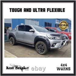 Kut Snake Roue Arches Fender Flares Pour Toyota Hilux 2015-19 Revo Wide