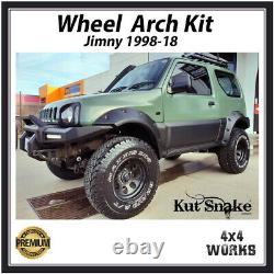 Kut Snake Wheel Arches Fender Flares Pour Suzuki Jimny 1998-18 Monster Wide