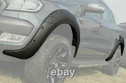 Matte Black Wide Arch Kit Avec Des Entretoises De 30mm Ford Ranger T7 2016 Onwards