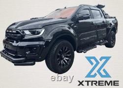 Meilleur ajustement Ford Ranger Kit de style d’élargisseurs d’ailes extra larges Noir brillant T7 T8 2016 2022