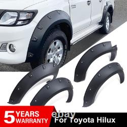 Passages de roues larges OFFROAD en noir mat pour Toyota Hilux 2005-2014 Double Cabine