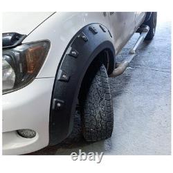 Passages de roues larges OFFROAD en noir mat pour Toyota Hilux 2005-2014 Double Cabine