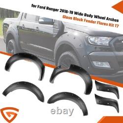 Passages de roues larges, élargisseurs d’ailes noirs pour Ford Ranger T7, kit d’élargisseurs d’ailes