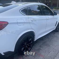 Pour BMW X6 F16 X6M F86 2015-2018 Extensions d'ailes larges pour roues latérales et garniture de passage de roue.