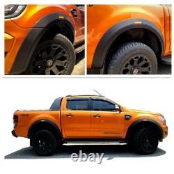 Pour Ford Ranger 2015-2018 T7 Wide Body Wheel Arches Fender Flares Kit Double Cab