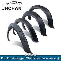 Pour Ford Ranger 2023-2024 Kit d'Élargissement d'Arcs de Roue Large Platinum Tremor T9 Noir Mat