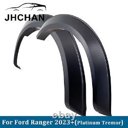 Pour Ford Ranger 2023-2024 Kit d'Élargissement d'Arcs de Roue Large Platinum Tremor T9 Noir Mat