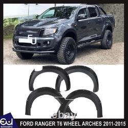 Pour Ford Ranger T6 PX Wide Body mat noir avant arrière élargisseurs d'ailes 2011-15